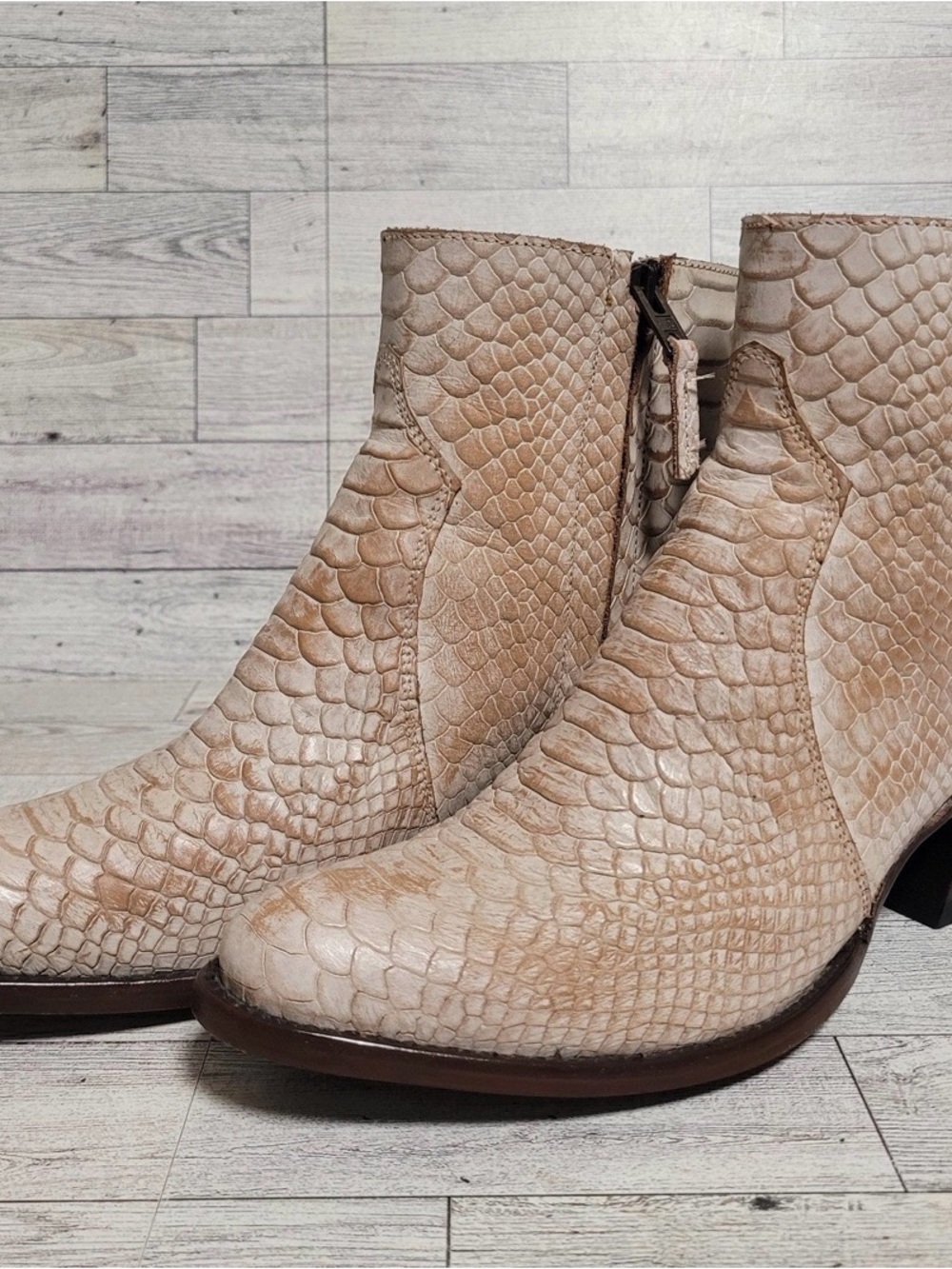 Women's Idyllwind Wings Bone Western Brown Snakeskin Rodeo Cowboy Boots